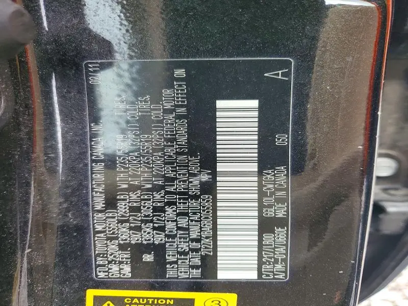 2011 LEXUS RX 350 BASE  