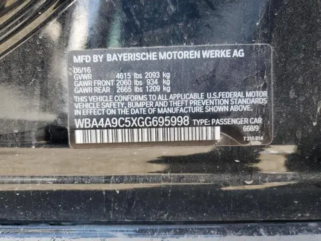 2016 BMW 428 I GRAN COUPE SULEV  