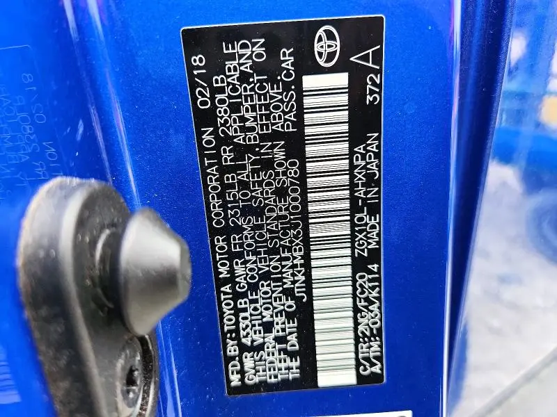 2018 TOYOTA C-HR XLE  