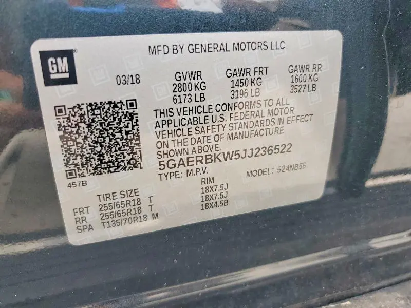 2018 BUICK ENCLAVE ESSENCE  