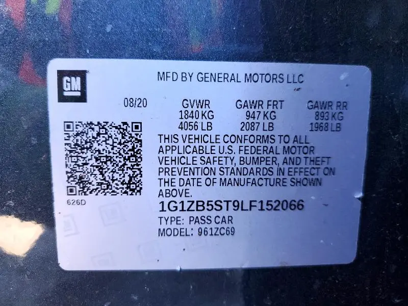 2020 CHEVROLET MALIBU LS  