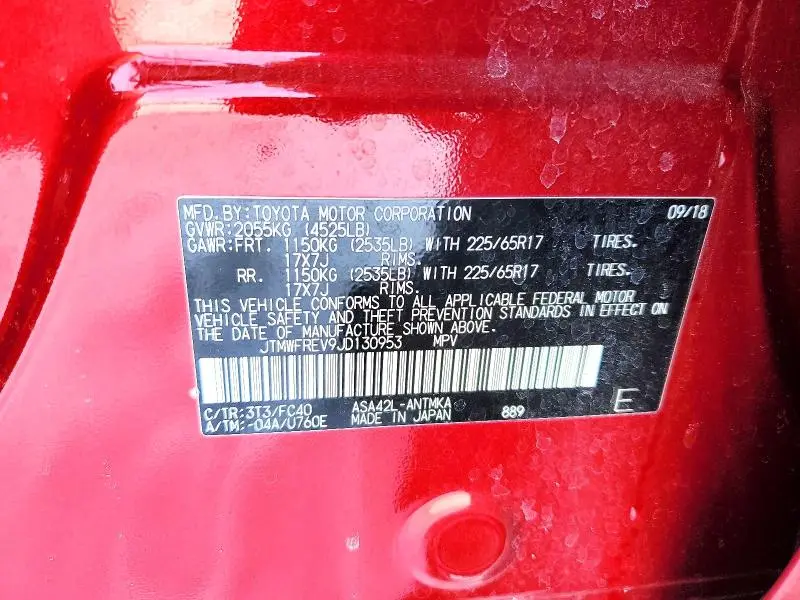 2018 TOYOTA RAV4 ADVENTURE  