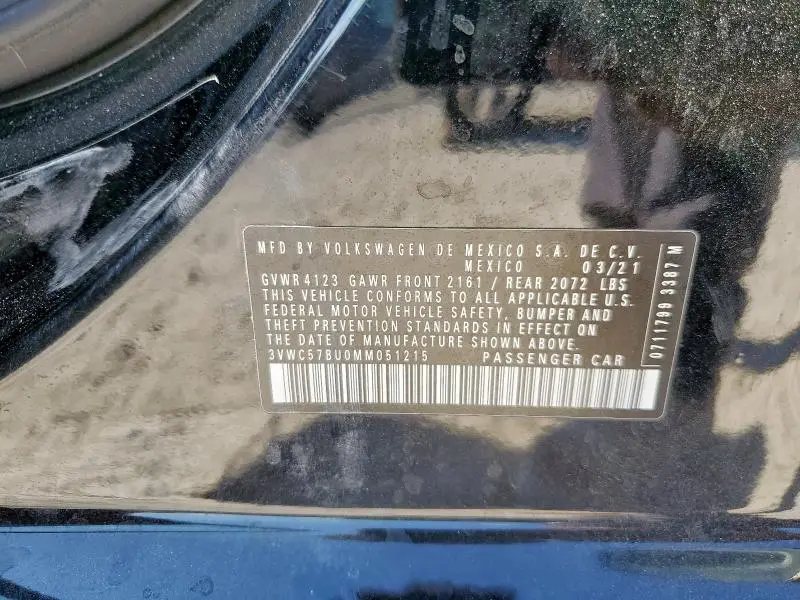 2021 VOLKSWAGEN JETTA S  