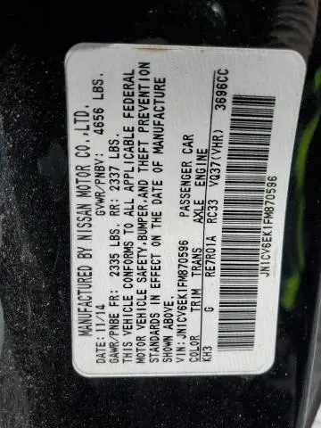 2015 INFINITI Q60 JOURNEY  