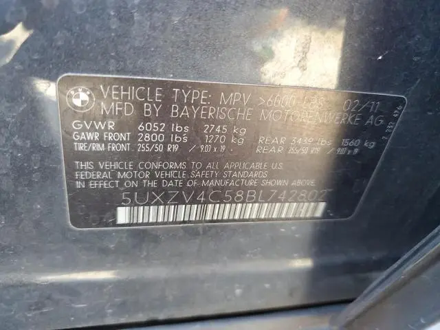 2011 BMW X5 XDRIVE35I  