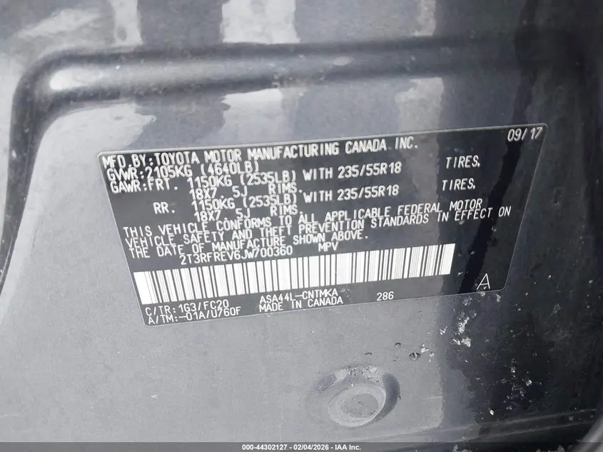 2018 TOYOTA RAV4 ADVENTURE