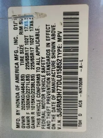 2013 HONDA CR-V EXL