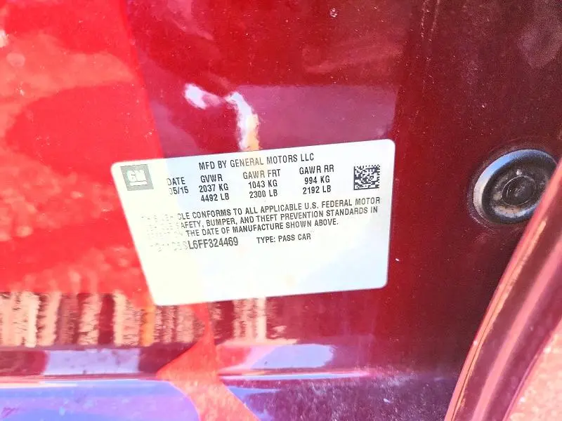 2015 CHEVROLET MALIBU 1LT  