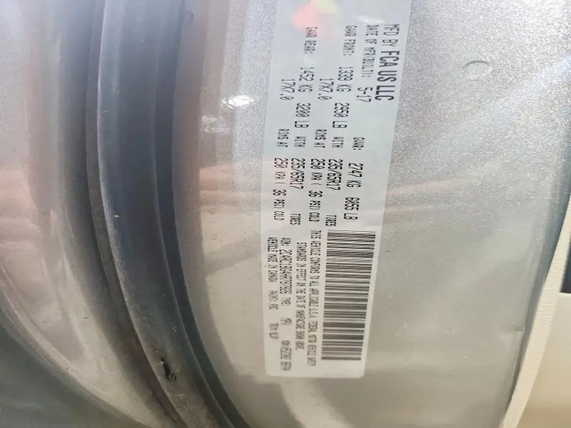 2017 CHRYSLER PACIFICA TOURING L  