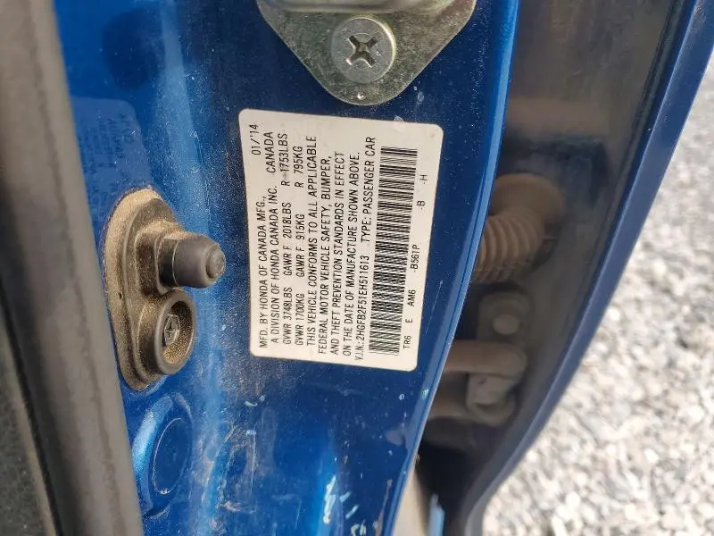 2014 HONDA CIVIC LX  