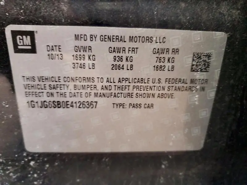 2014 CHEVROLET SONIC RS  