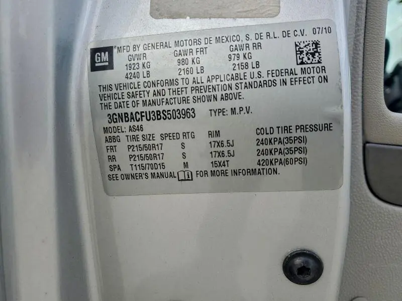 2011 CHEVROLET HHR LT  