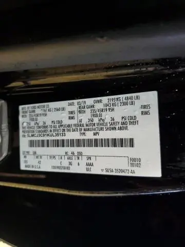 2019 LINCOLN MKC RESERVE  