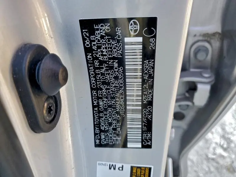 2022 TOYOTA COROLLA SE  