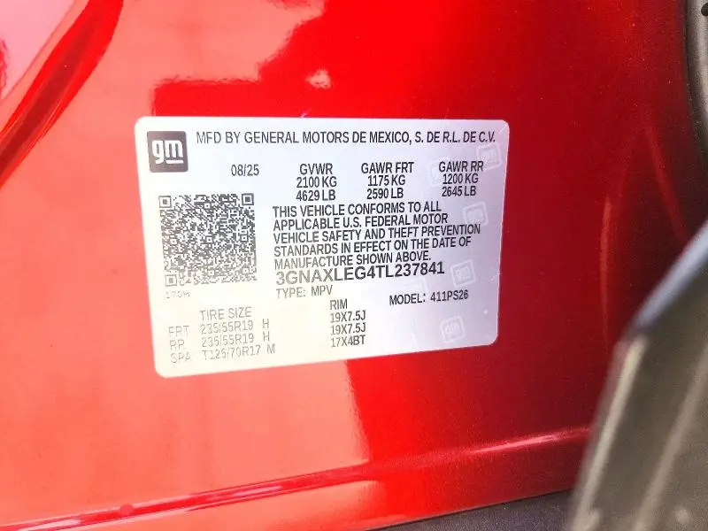 2026 CHEVROLET EQUINOX RS  