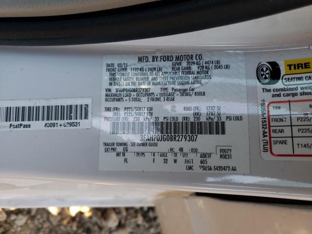 2011 FORD FUSION SEL