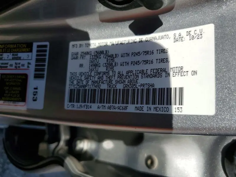 2023 TOYOTA TACOMA SR V6  