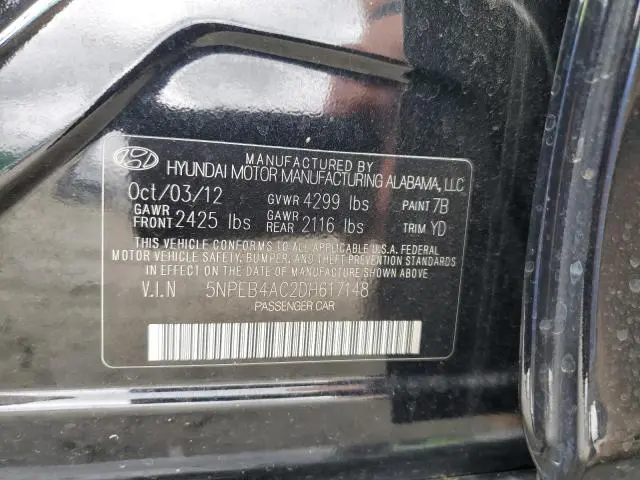 2013 HYUNDAI SONATA GLS  