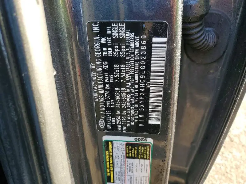 2020 KIA TELLURIDE LX  