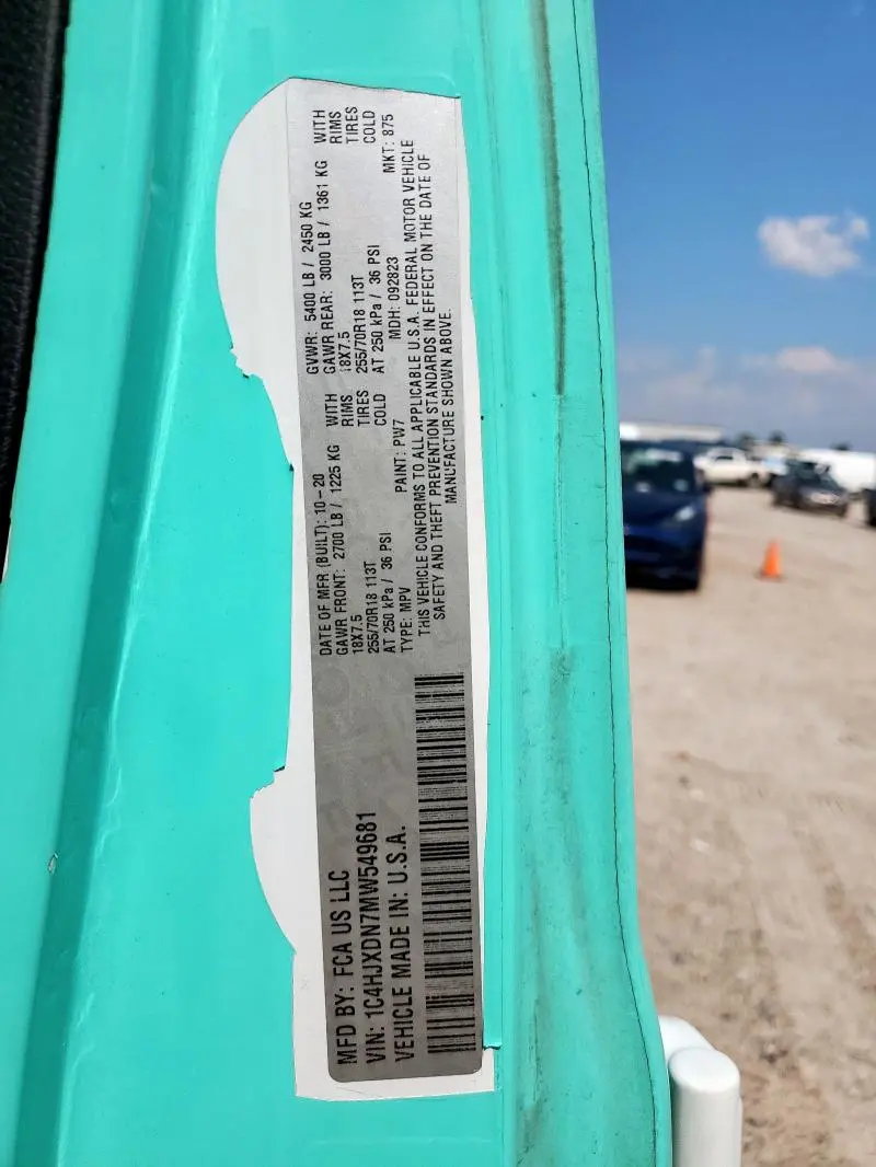 2021 JEEP WRANGLER UNLIMITED SPORT  