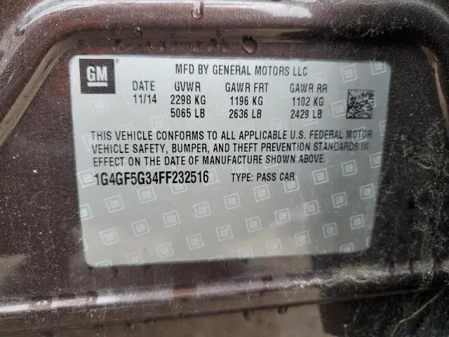 2015 BUICK LACROSSE PREMIUM  