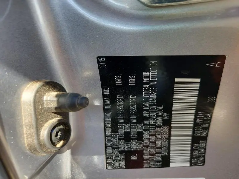 2015 TOYOTA SIENNA XLE PREMIUM 8-PASSENGER  