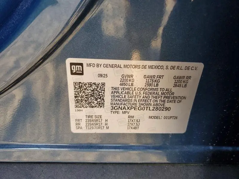 2026 CHEVROLET EQUINOX LT  
