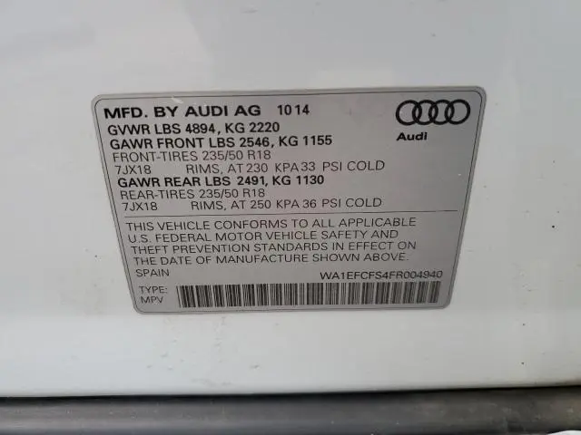 2015 AUDI Q3 PREMIUM PLUS  