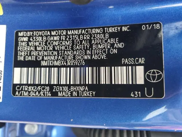 2018 TOYOTA C-HR XLE  