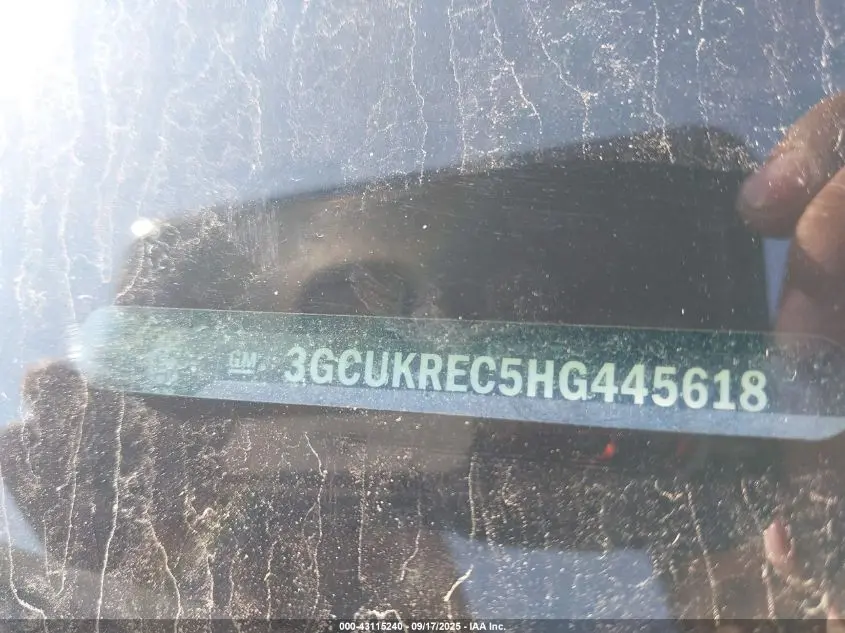 2017 CHEVROLET SILVERADO 1500 2LT