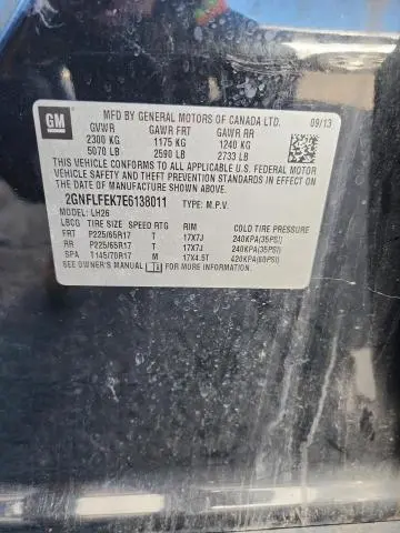 2014 CHEVROLET EQUINOX LT  