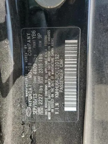 2013 HYUNDAI GENESIS COUPE 3.8L  