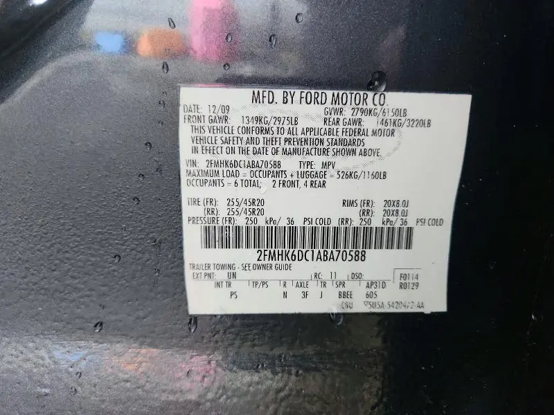 2010 FORD FLEX LIMITED  