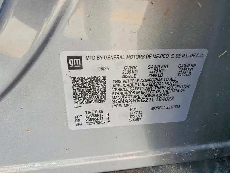 2026 CHEVROLET EQUINOX LT  