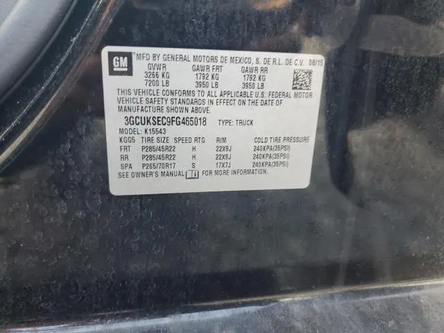 2015 CHEVROLET SILVERADO K1500 LTZ  