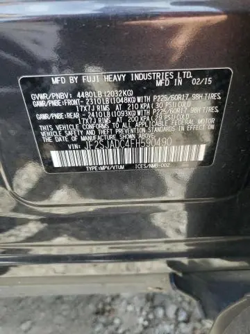 2015 SUBARU FORESTER 2.5I PREMIUM  