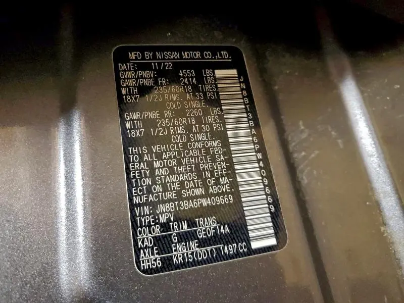 2023 NISSAN ROGUE SV  