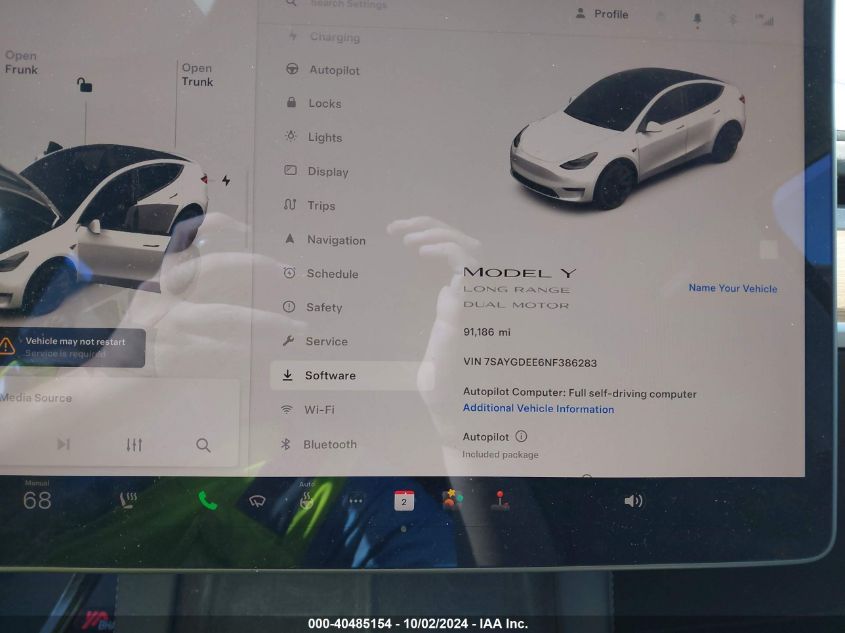 2022 TESLA MODEL Y LONG RANGE DUAL MOTOR ALL-WHEEL DRIVE