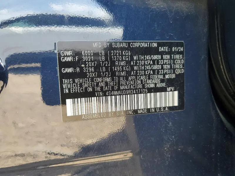 2024 SUBARU ASCENT LIMITED  