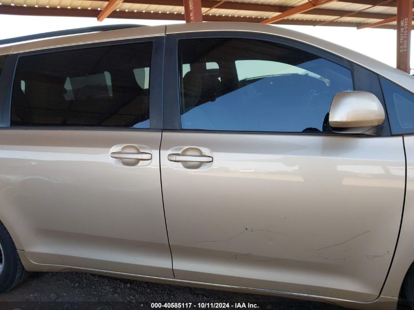 2012 TOYOTA SIENNA LE V6 8 PASSENGER