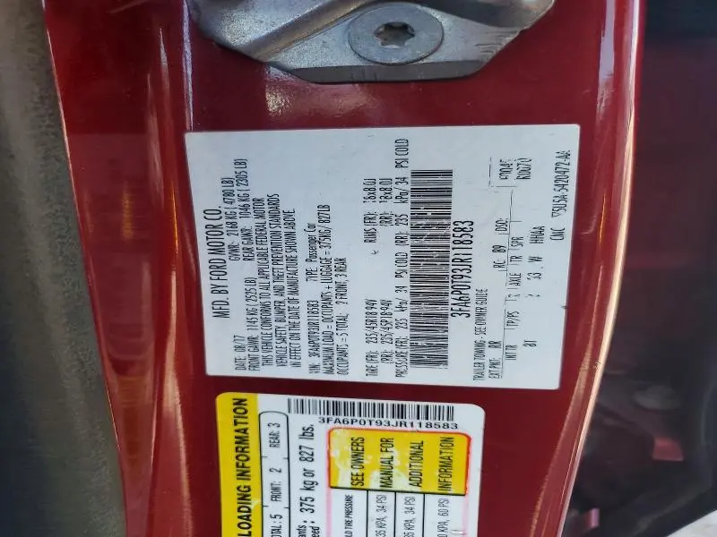 2018 FORD FUSION SE  