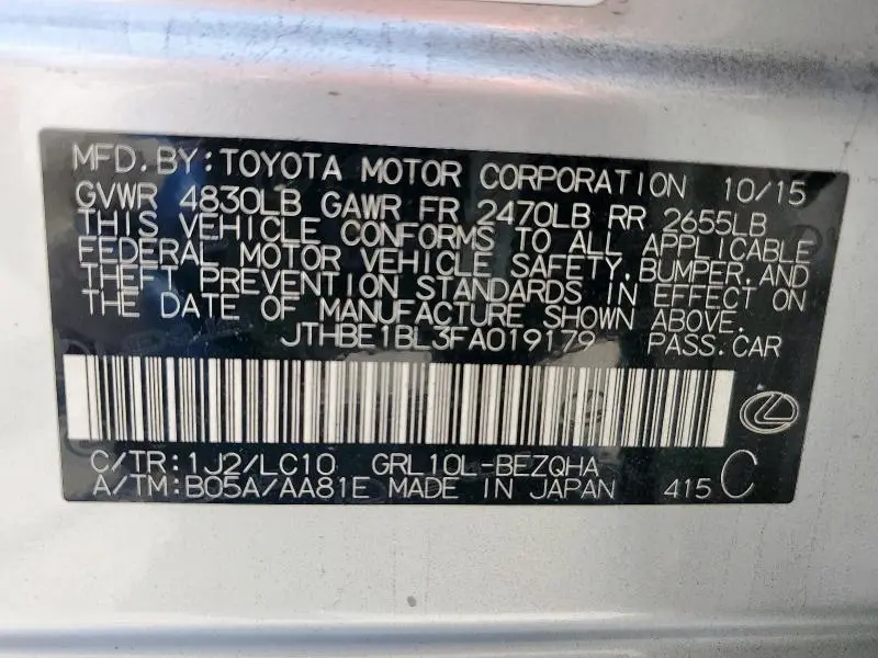 2015 LEXUS GS 350  