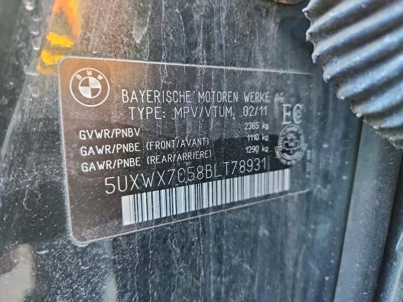 2011 BMW X3 XDRIVE35I  