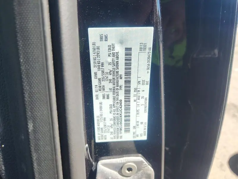 2019 FORD ESCAPE SE  