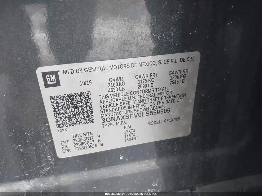 2020 CHEVROLET EQUINOX AWD LS