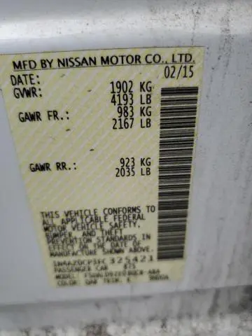2015 NISSAN LEAF S  