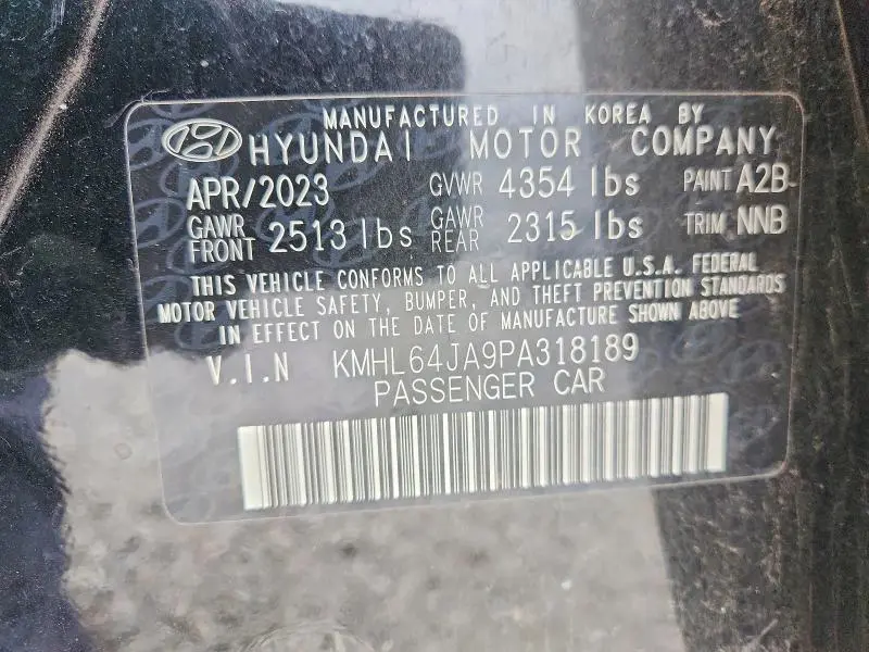 2023 HYUNDAI SONATA SEL  