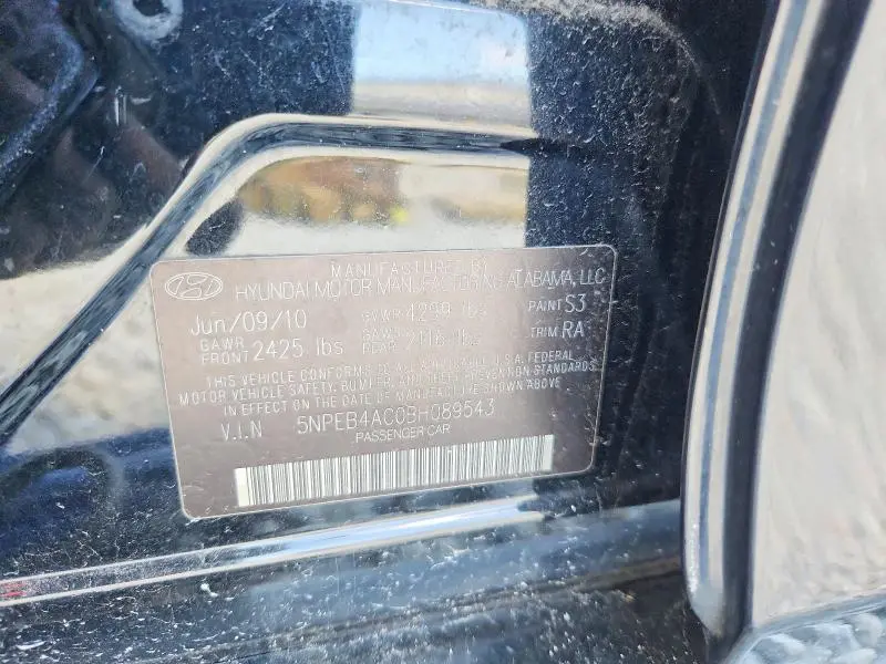2011 HYUNDAI SONATA GLS  