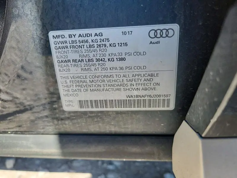 2018 AUDI Q5 PREMIUM PLUS  