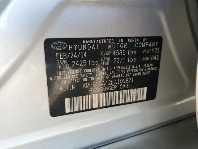 2014 HYUNDAI SONATA HYBRID  